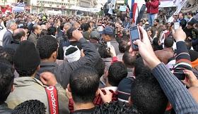 
Hundreds of thousands take to the street everyday asking Egyptian President Mubarak to step down.
