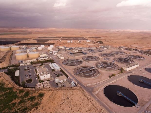 The As-Samra wastewater treatment plant, Jordan. Credit: Jake Lyell/ Alamy Stock Images