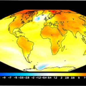 يمكن
التنبؤ بالارتفاعات المتباينة لدرجات الحرارة المتوقعة في جميع أنحاء الكوكب من
خلال النموذج
المناخي العالمي.
